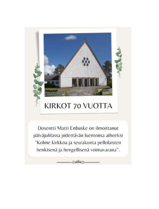 Kirkot 70 vuotta