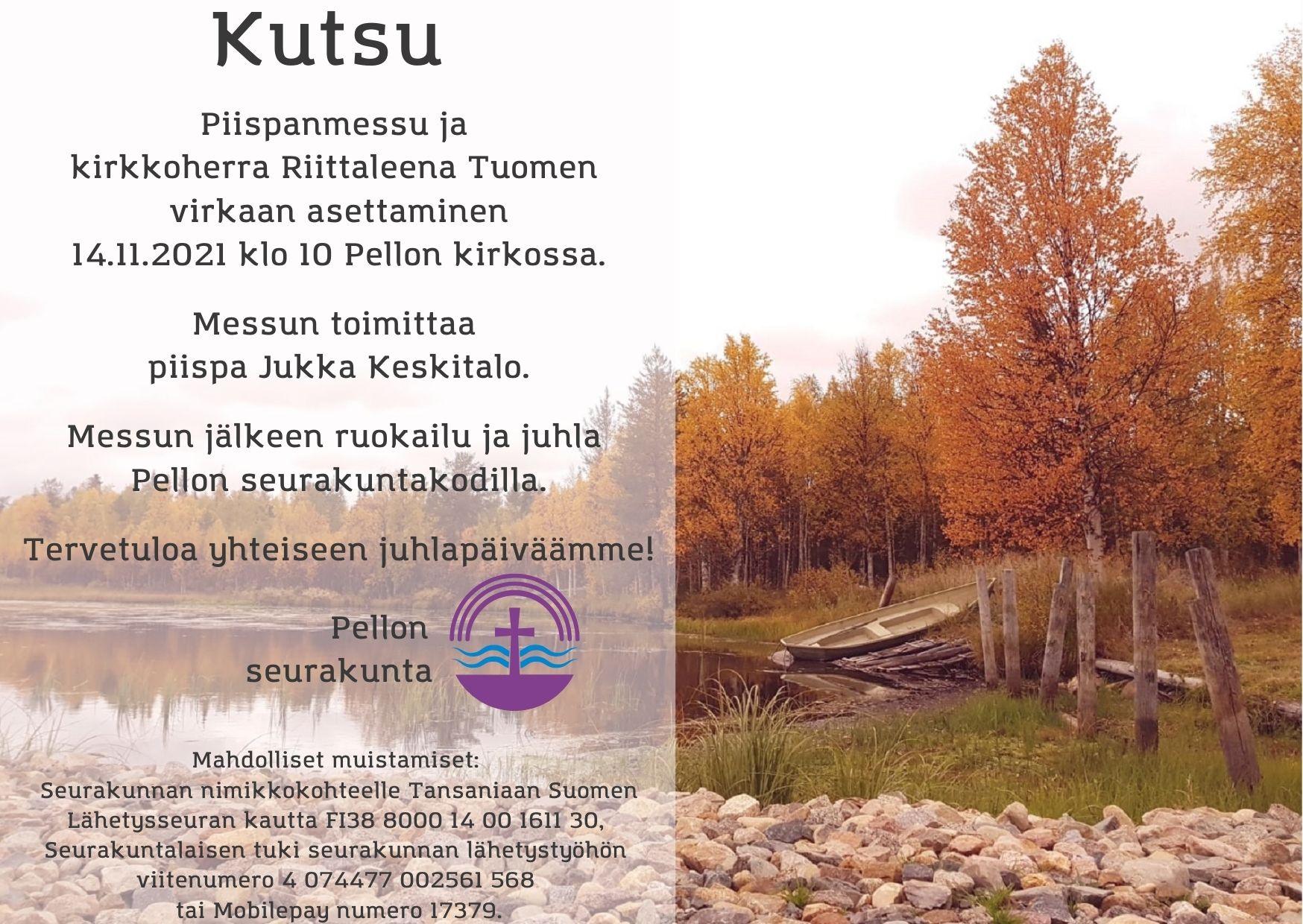 Joenrantamaisema syksyn väreissä