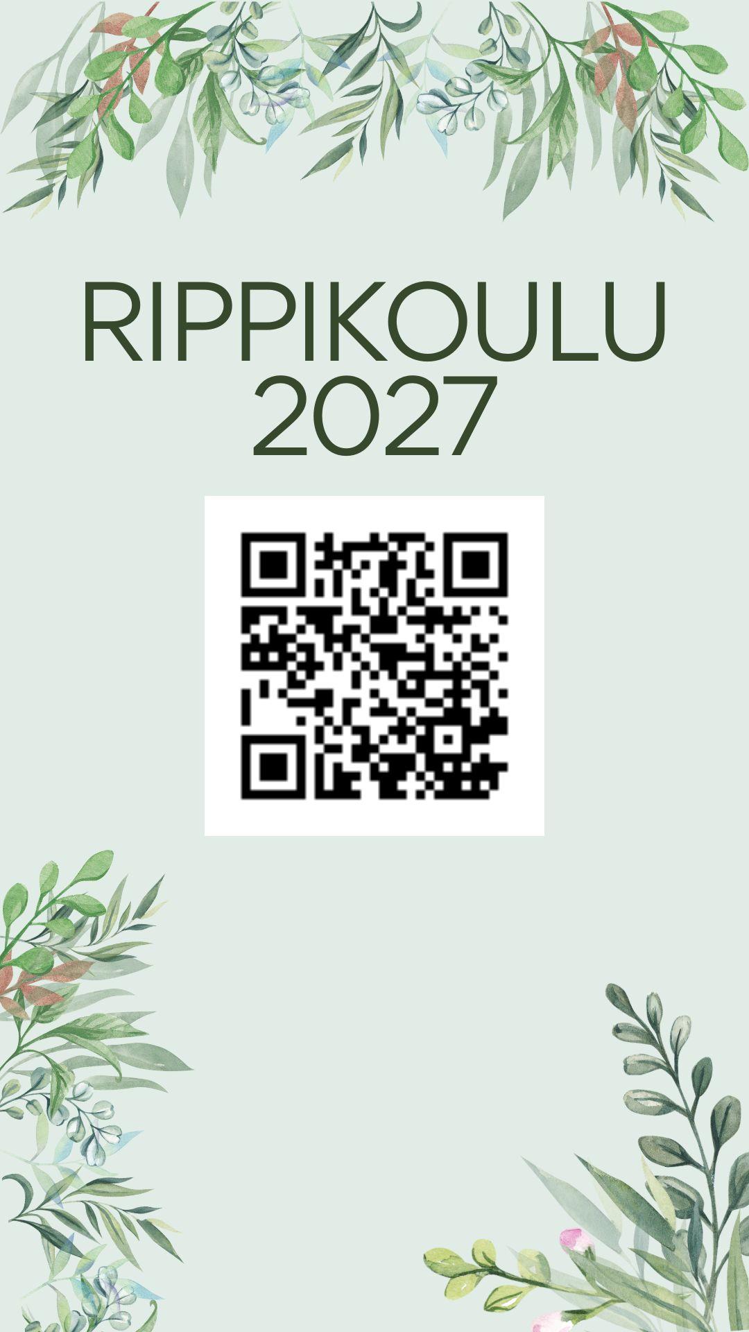Rippikoulu QR koodi ilmoittautuminen